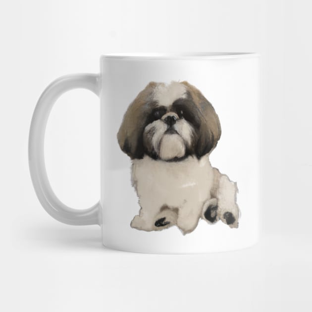 Cute Shih Tzu Drawing by Play Zoo